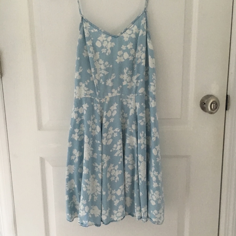 Blue floral sundress